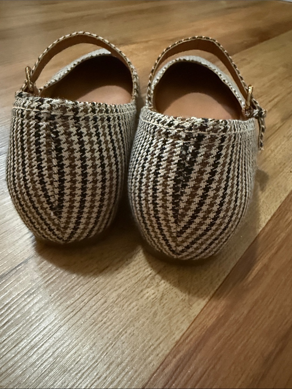 Lucky Brand Houndstooth Mary Jane Flats in Black and Cream - Picture 4 of 9